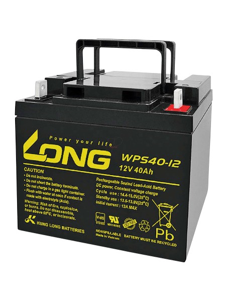 Batterie AGM 12V 40Ah | SecuMall Maroc