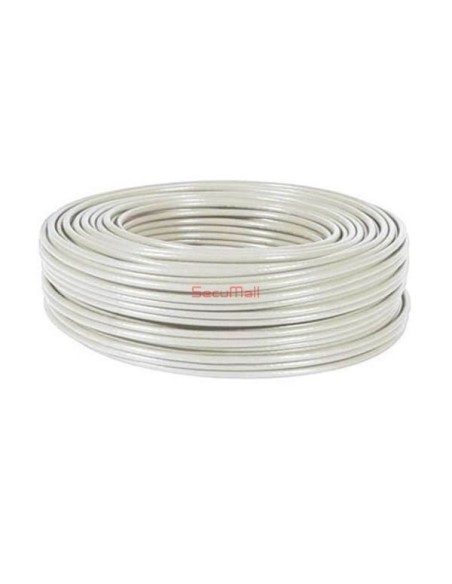 Câble alarme intrusion 2x0,75 + 4x0,22 mm Blanc - Prix SecuMall