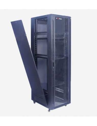 Armoires informatiques - SGI-42U - Armoire informatique 42U 600x800x2055 avec 4 étagères et 4 ventilateurs - SecuMall Maroc