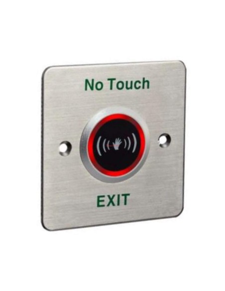 Bouton sortie sans contact en métal NO TOUCH | SecuMall Maroc