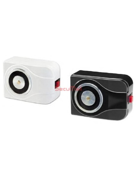 Ventouse magnétique 50 Kgs 24V avec Bouton rouge | SecuMall