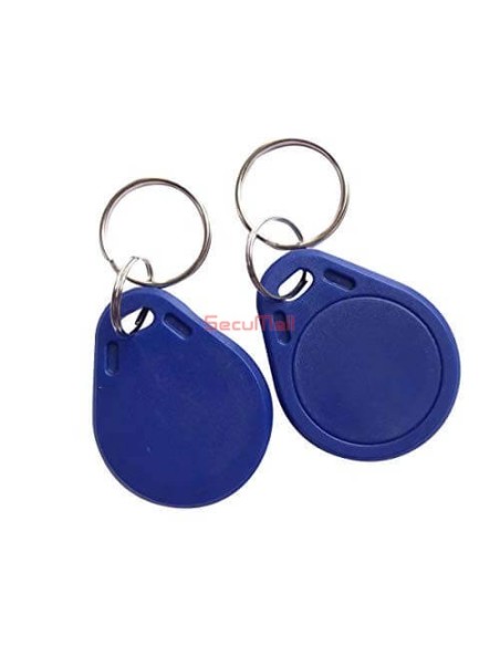 Porte clés RFID MIFARE 13.56MHZ avec 2 couleurs bleu ou gris