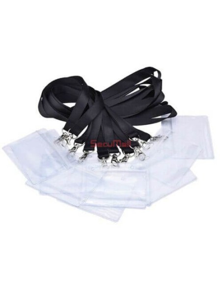 Porte badge avec cordon | SecuMall Maroc
