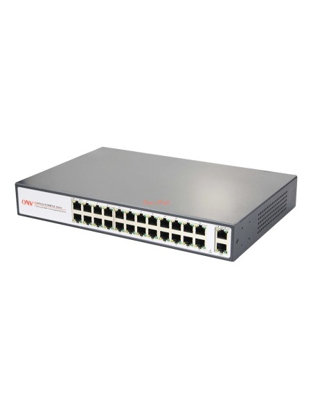 Switch 24 ports POE avec 2 port 1 Gigabit | SecuMall Maroc
