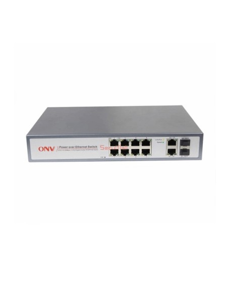 Switch 8 ports POE avec 2 ports combo SFP/1Gigabit | SecuMall