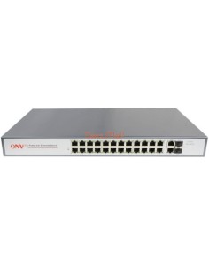 Switch 24 ports POE avec 2 ports combo SFP/1 Gigabit | SecuMall