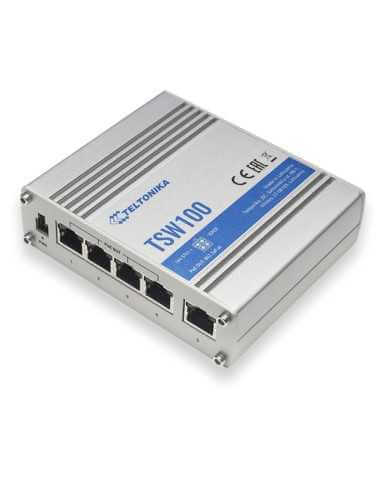 Switch Industriel 5 ports GB avec 4 ports PoE TSW100