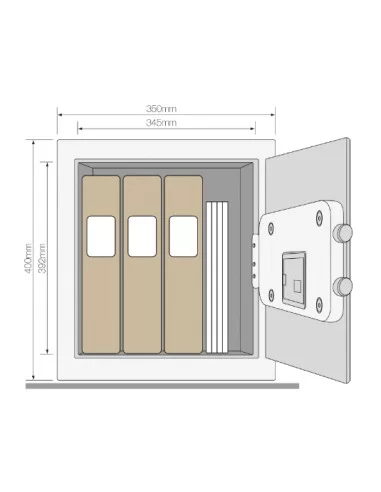 Coffre fort biométrique de haute sécurité YSFB 400 | SecuMall