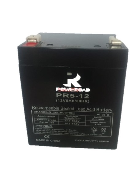 Batterie 12V 5AH POWEROAD | SecuMall Maroc