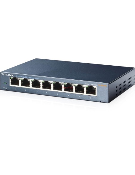 Switch de bureau TP-LINK (8 ports Gigabit)- Boîtier métal |