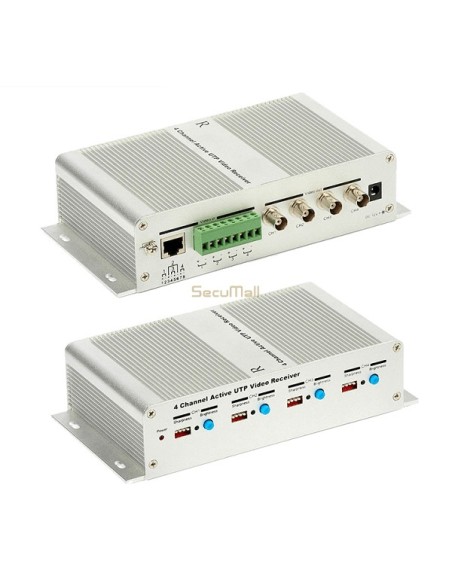 Vidéo Balun Actif 4 channel | SecuMall Maroc